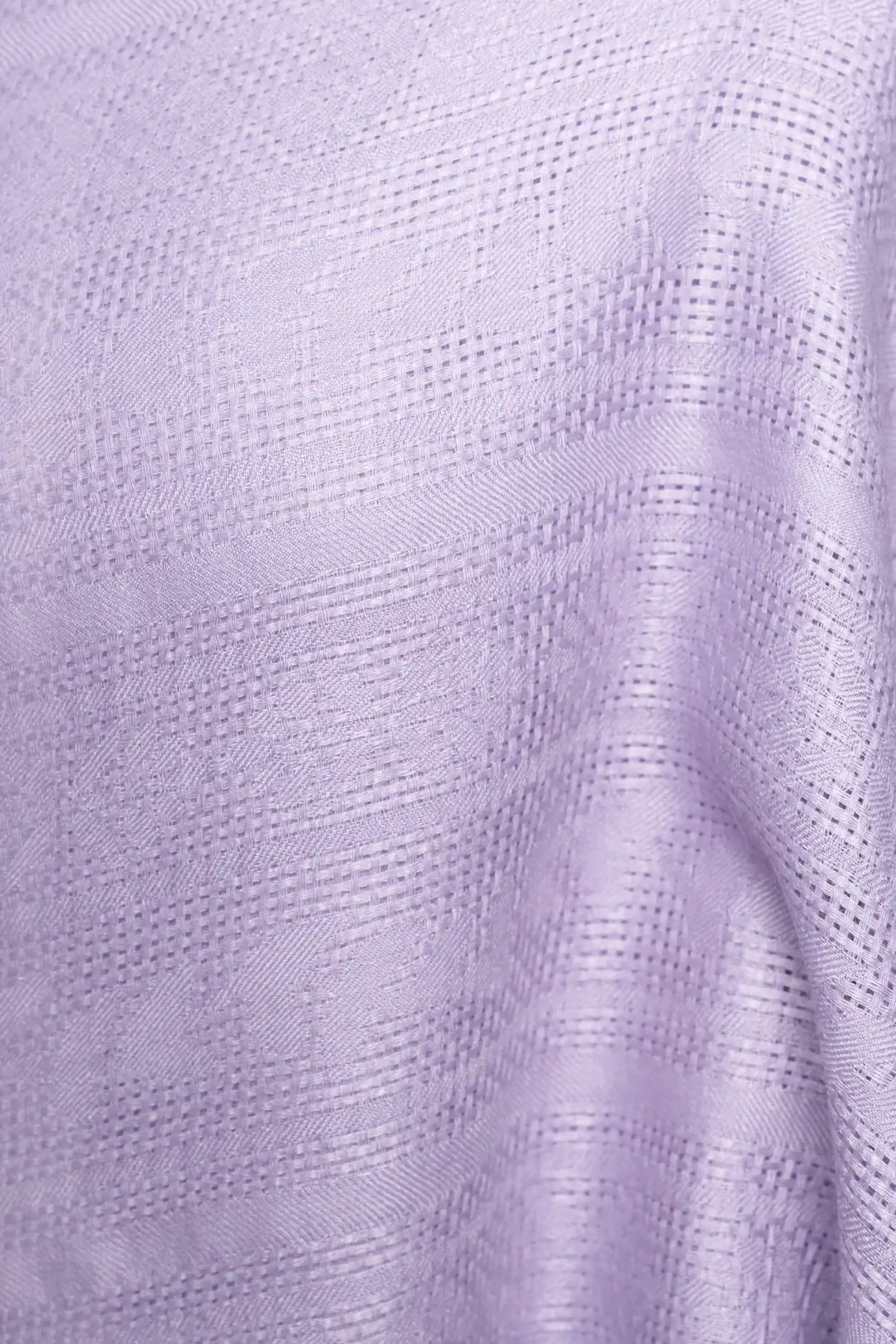 Textura de chal de baby alpaca en lavanda con tejido jacquard